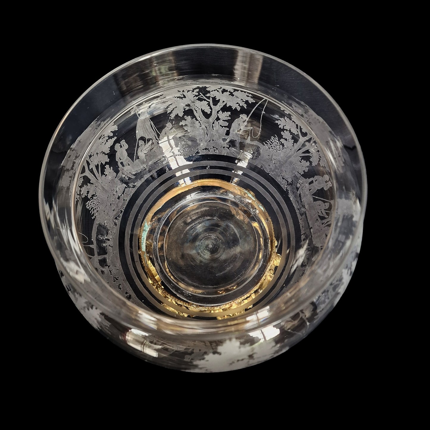 Rare Antique Baccarat Crystal Aquarium
