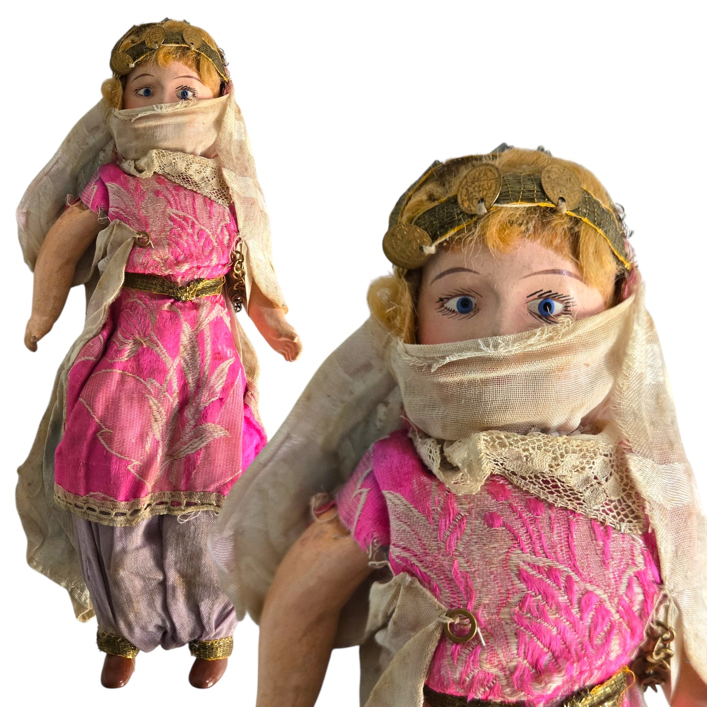 Antique Oriental Belly Dancer Doll