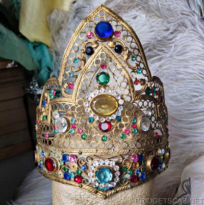 Antique Kokoshnik Mucha Headdress Crown