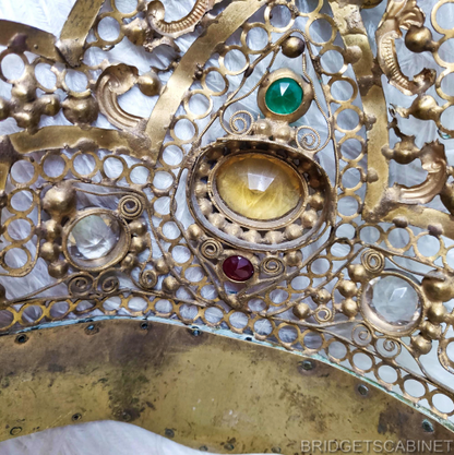 Antique Kokoshnik Mucha Headdress Crown