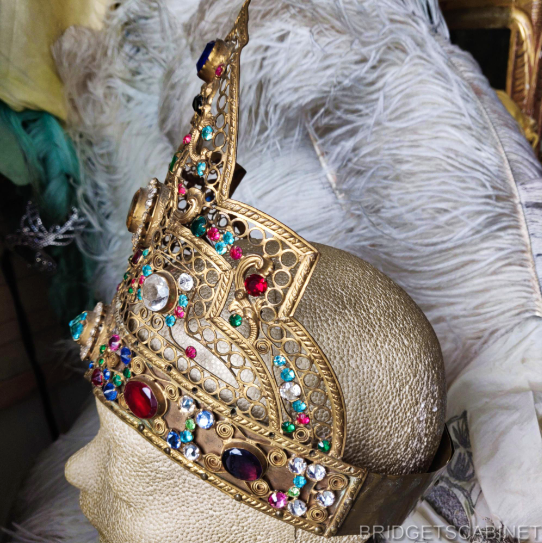 Antique Kokoshnik Mucha Headdress Crown
