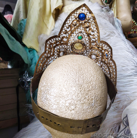 Antique Kokoshnik Mucha Headdress Crown