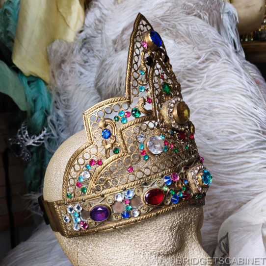 Antique Kokoshnik Mucha Headdress Crown