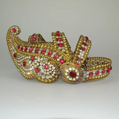 1920s Mata Hari Stage Bra with Matching Headdress