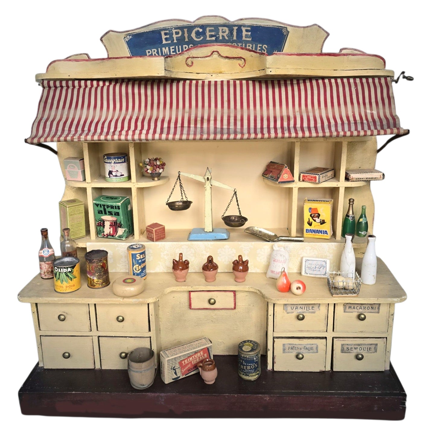 Charming French Toy Grocery Store (Épicerie), circa 1900–1920s