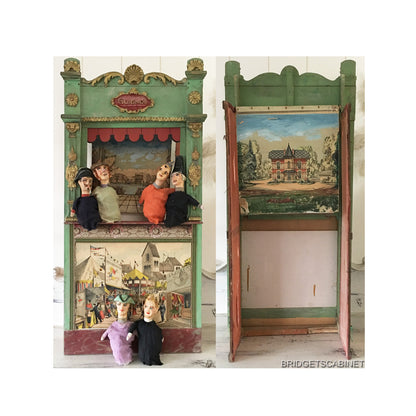 Guignol Puppet Theater with 6 Puppets