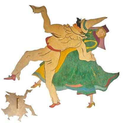 Set of 3 Commedial Del Arte Figures
