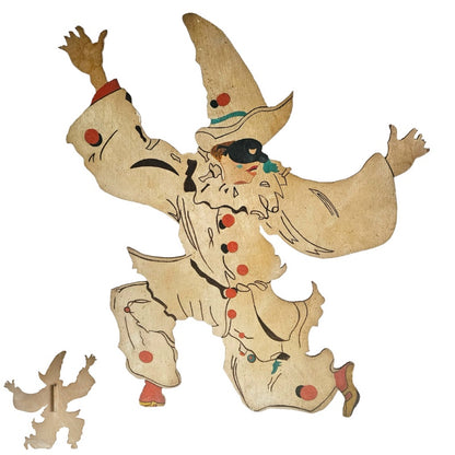 Set of 3 Commedial Del Arte Figures