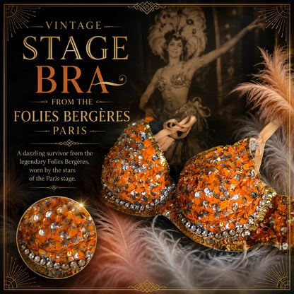 Vintage French Stage Bra – Paris Cabaret, Circa 1970s