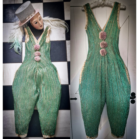 Very Rare Antique Clown Costume Stage