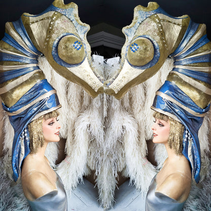 Vintage Seahorse Stage Costume Headdress