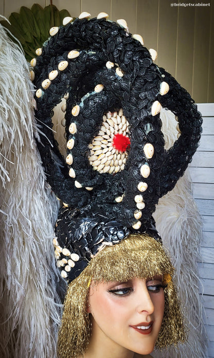 Vintage Stage Burlesque Headdress Shells