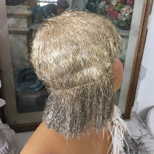 1920s Gold Bullion Evening Flapper Wig