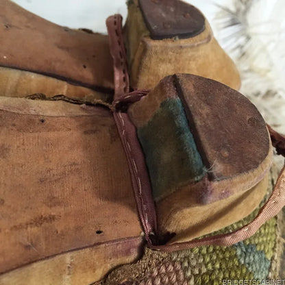 1850s Velvet Beaded Shoes