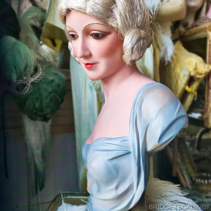 1920s Wax Flapper Bust