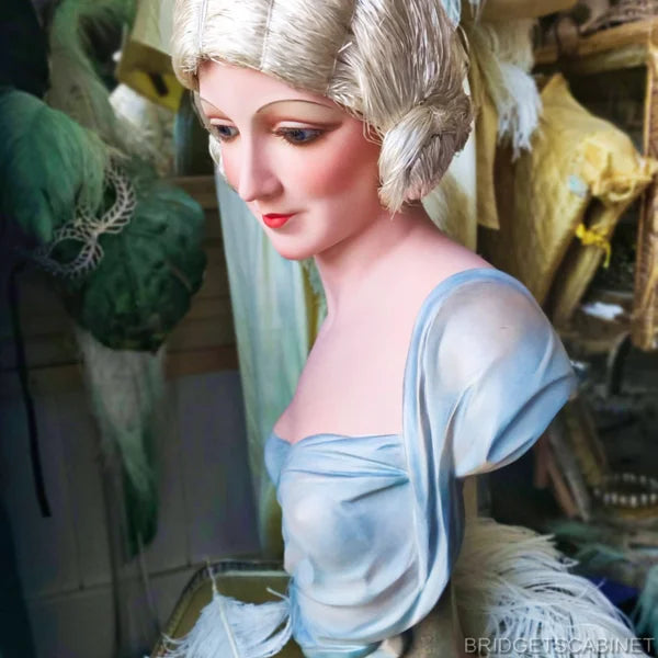 1920s Wax Flapper Bust