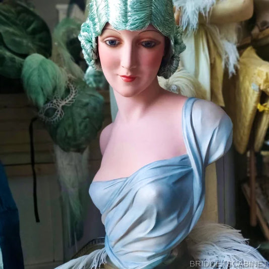 1920s Wax Flapper Bust
