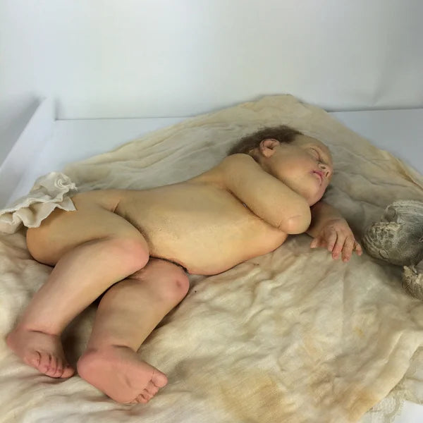 1850s Rare Post Mortem Wax Baby Mannequin
