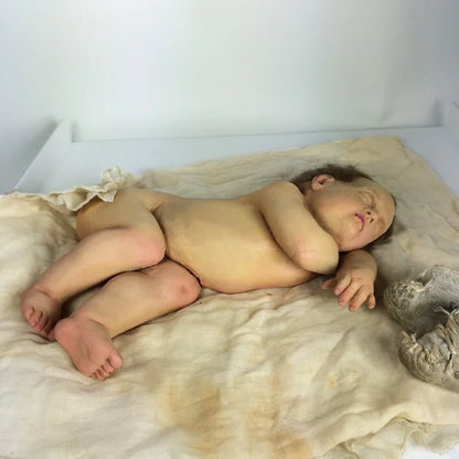 1850s Rare Post Mortem Wax Baby Mannequin