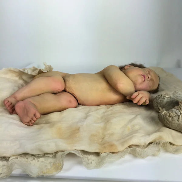 1850s Rare Post Mortem Wax Baby Mannequin