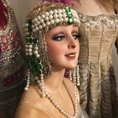 1900s Spanis Glas Bulb Stage Headdress