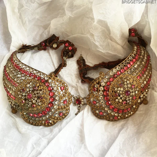 1920s Mata Hari Stage Bra with Matching Headdress