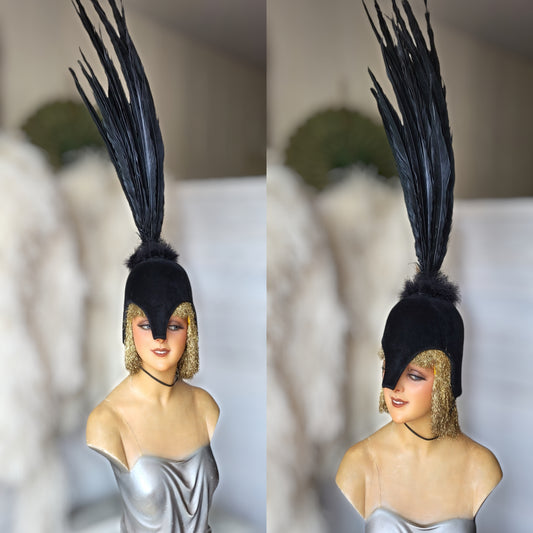 Vintage Theater Feather Stage Headdress
