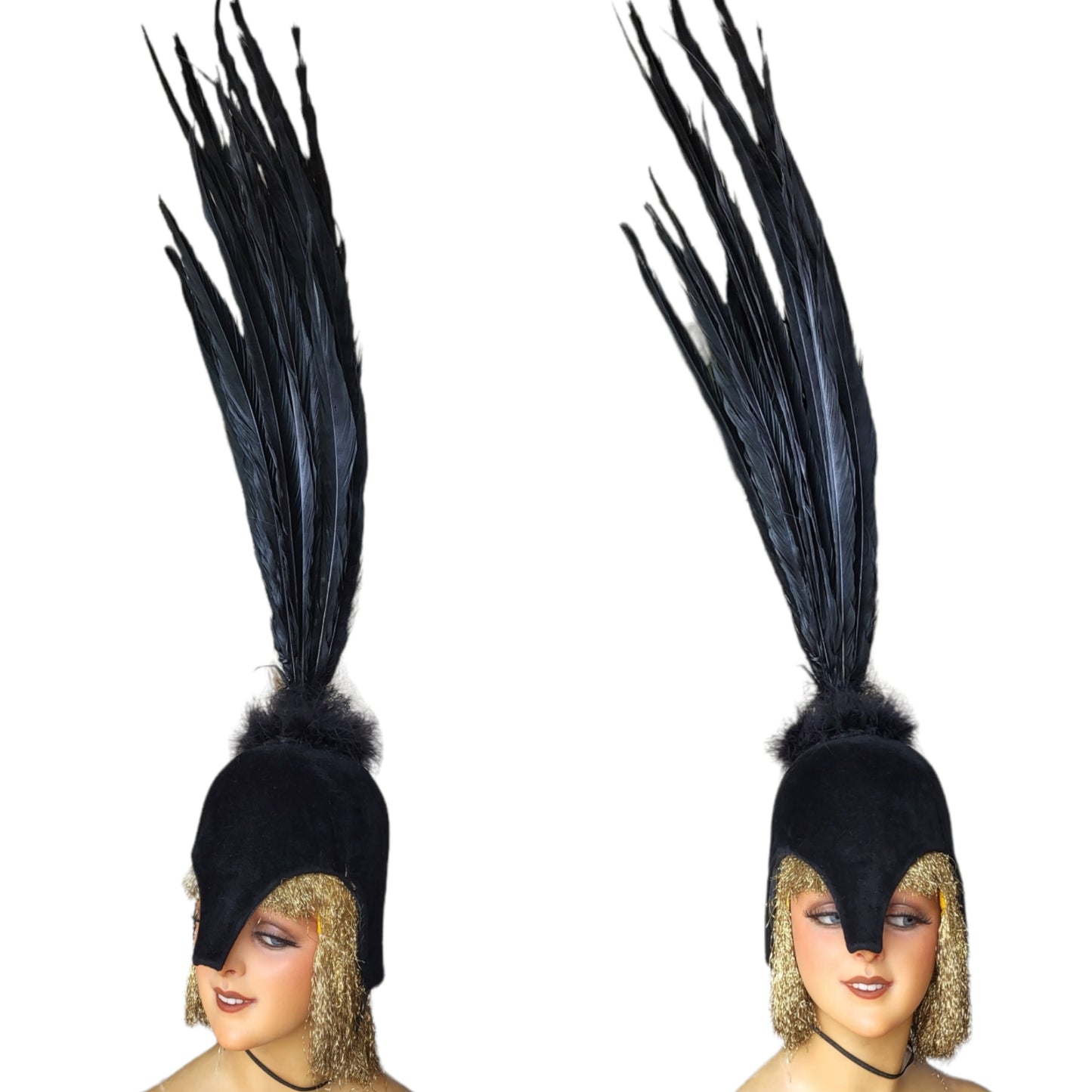 Vintage Theater Feather Stage Headdress