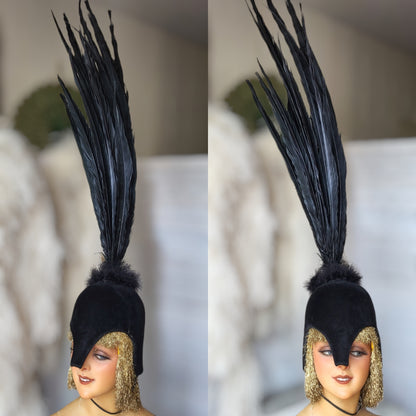 Vintage Theater Feather Stage Headdress