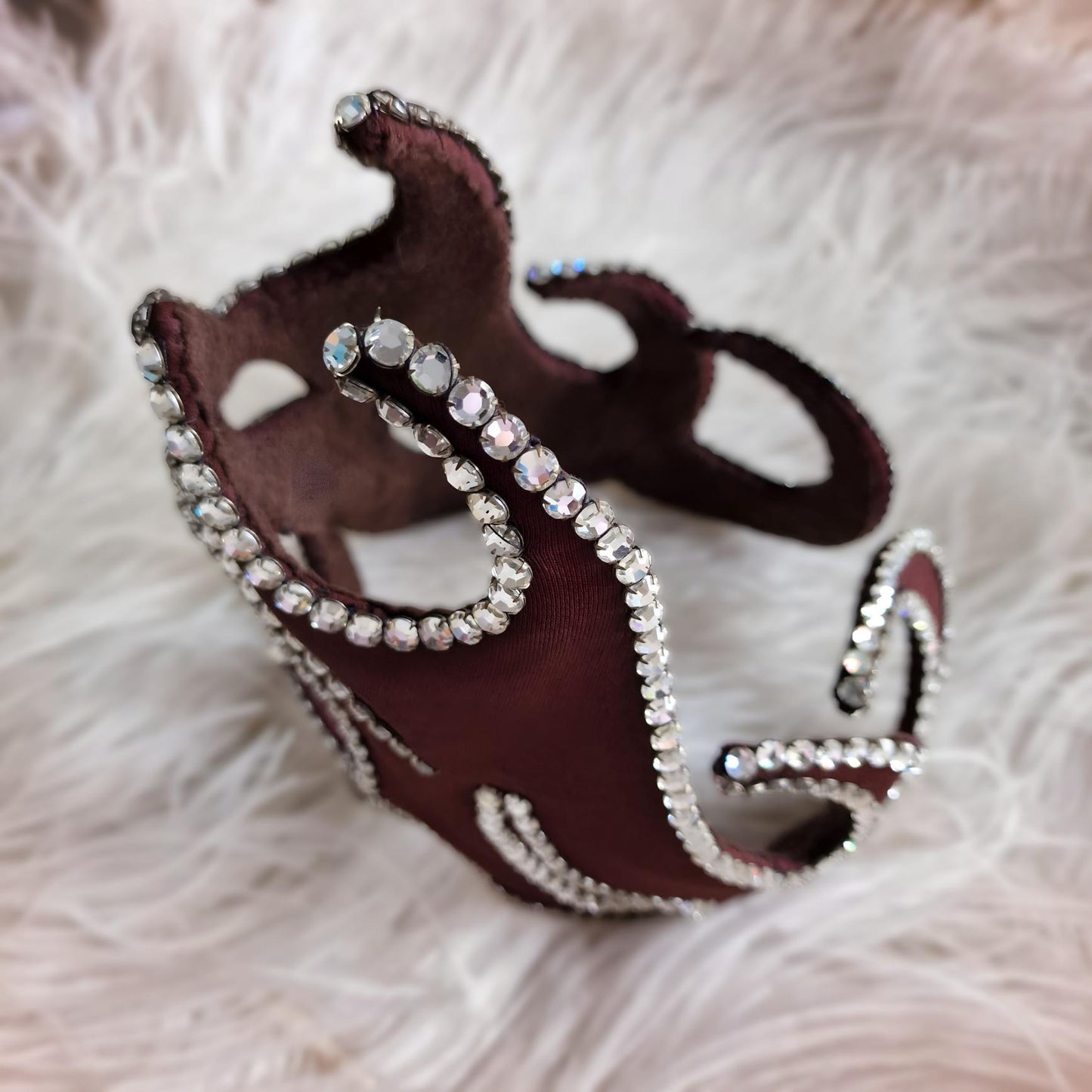 Rare Vintage French Theater Headdress – Rhinestone-Embellished
