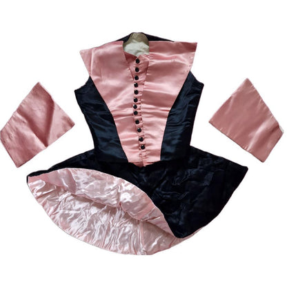 Antique 1900s French Burlesque Showgirl Costume – Rare 3-Piece Set