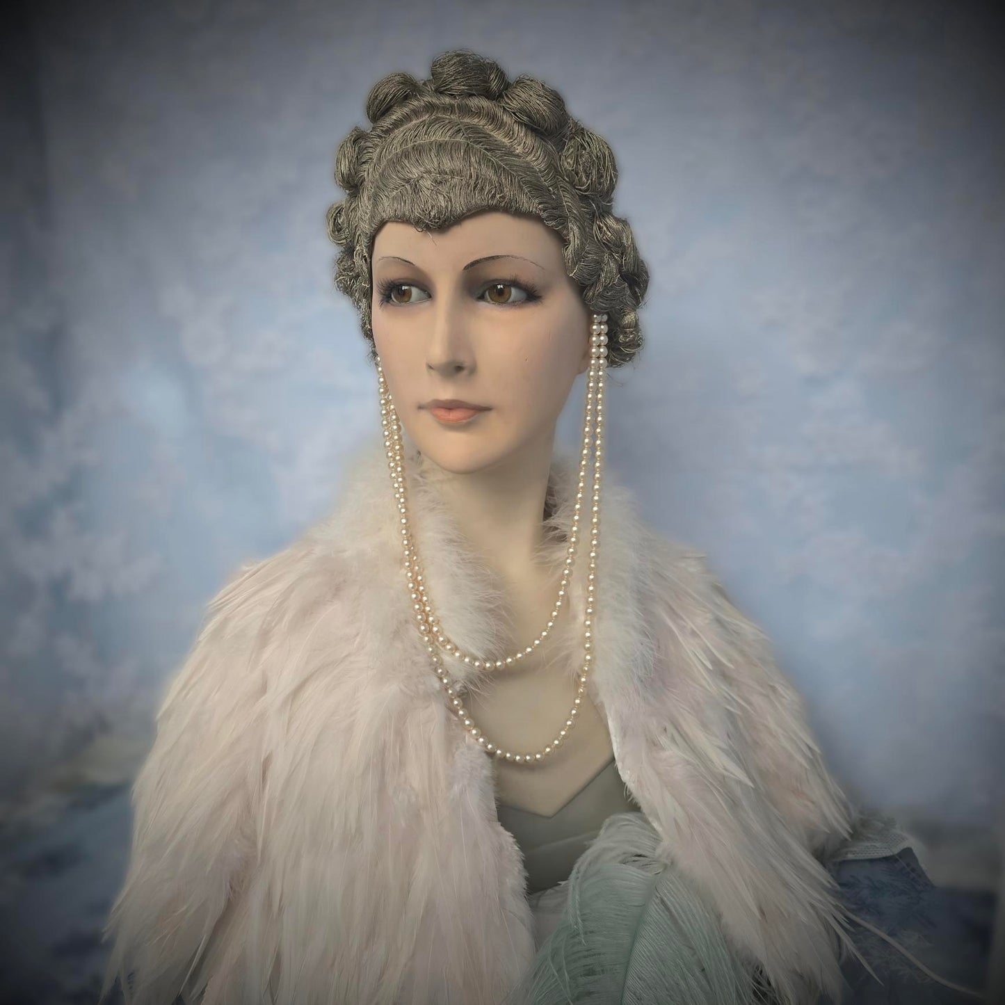 Vintage 1930s Plaster Mannequin Bust – Art Deco Elegance