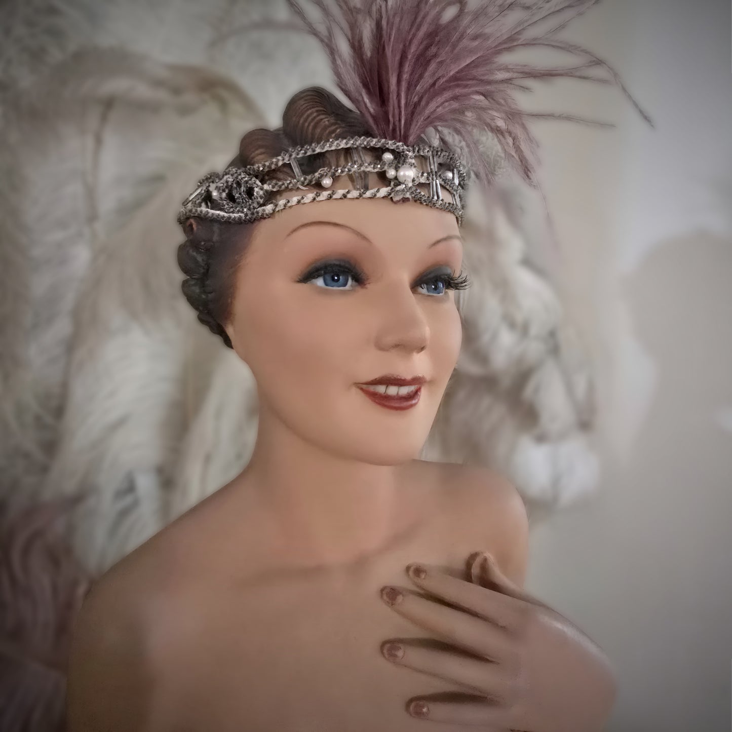 1930s Rare French Counter Top Bust Signed