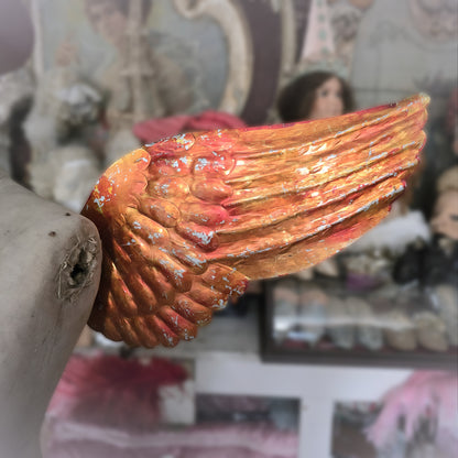 Charming Antique French Metal Wings – Early 20th Century