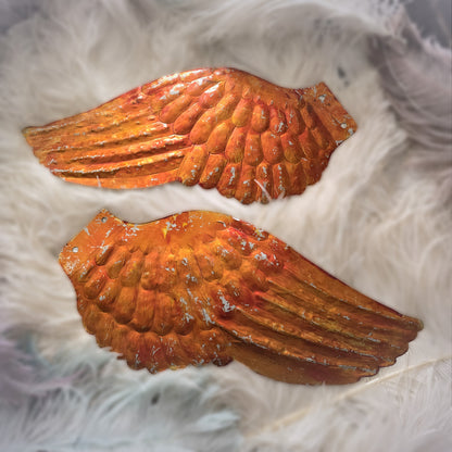 Charming Antique French Metal Wings – Early 20th Century