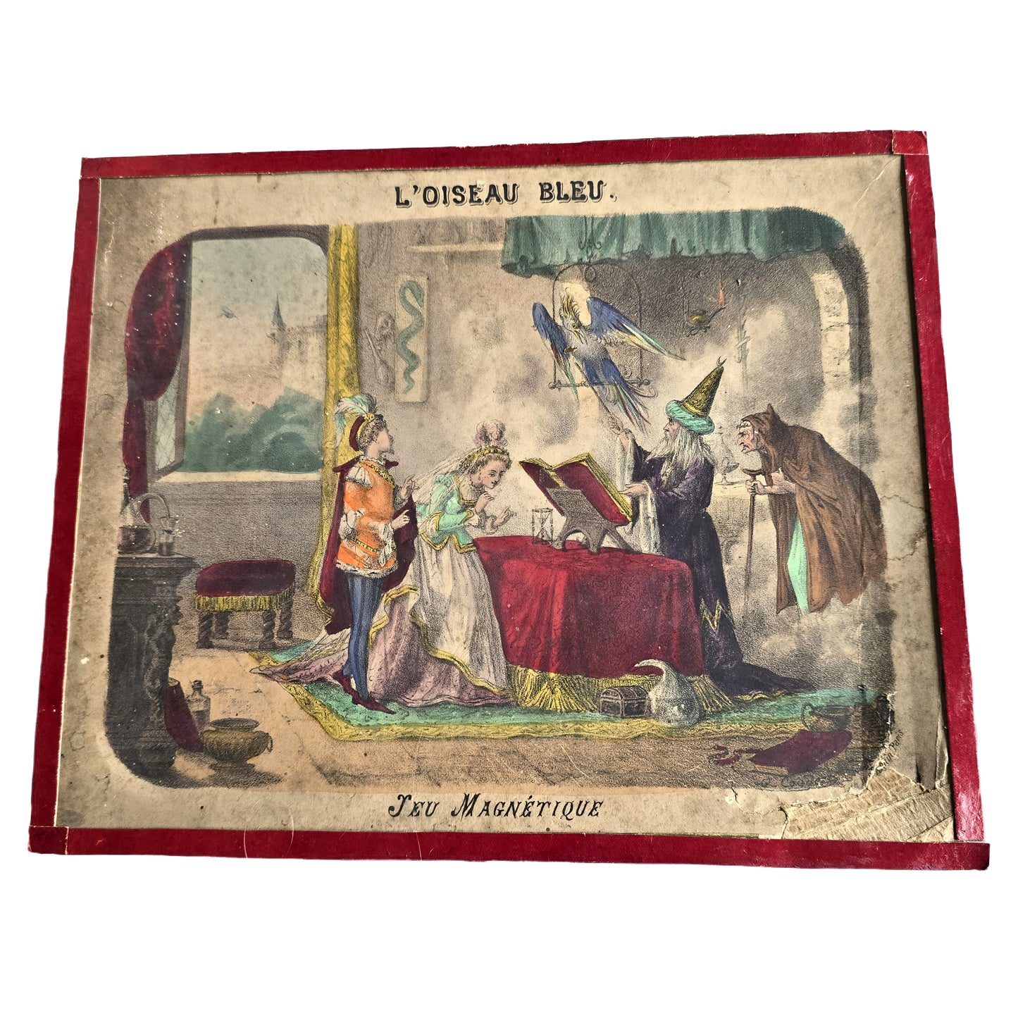 L’Oiseau Bleu – Rare Magnetic Fortune Telling Game, c. 1876