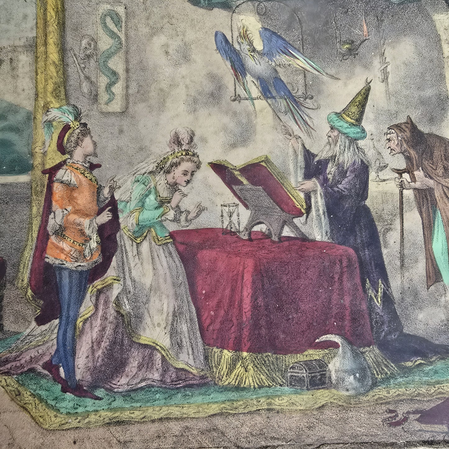 L’Oiseau Bleu – Rare Magnetic Fortune Telling Game, c. 1876