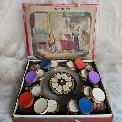 L’Oiseau Bleu – Rare Magnetic Fortune Telling Game, c. 1876