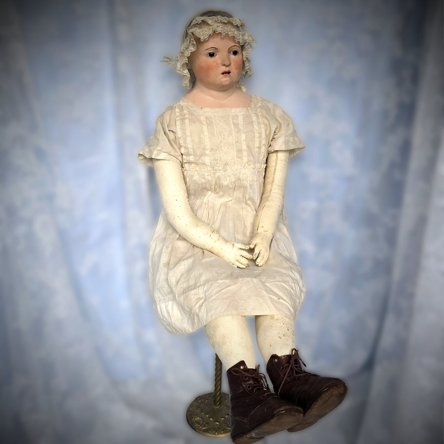 35" French Paper Mâché Doll – Pauline, c.1850, Andreas Voit