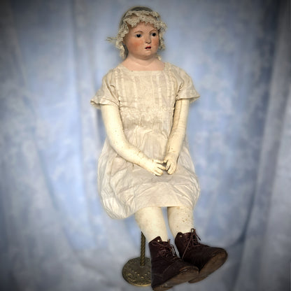 35" French Paper Mâché Doll – Pauline, c.1850, Andreas Voit