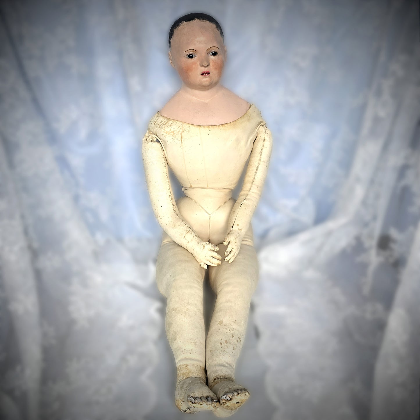 35" French Paper Mâché Doll – Pauline, c.1850, Andreas Voit
