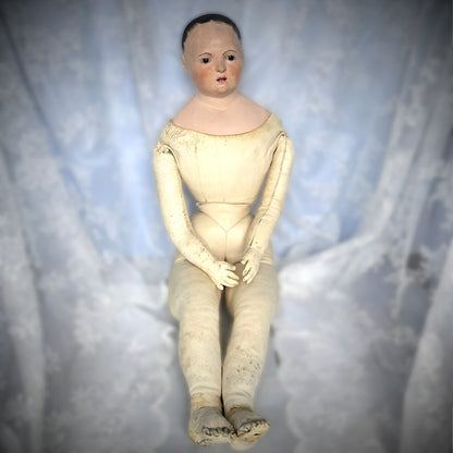 35" French Paper Mâché Doll – Pauline, c.1850, Andreas Voit