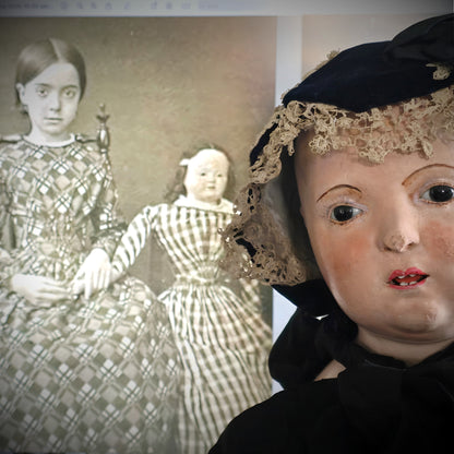35" French Paper Mâché Doll – Pauline, c.1850, Andreas Voit