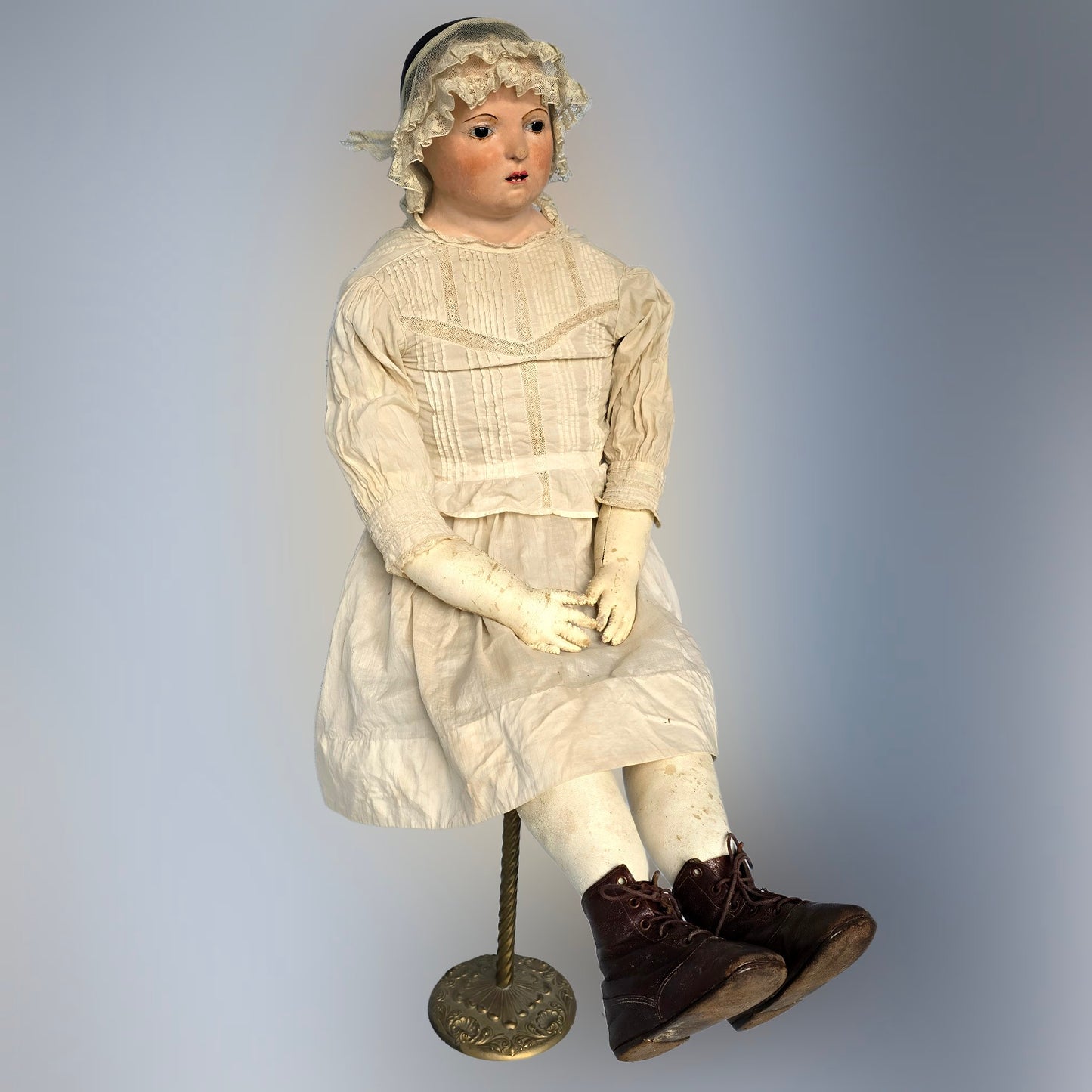 35" French Paper Mâché Doll – Pauline, c.1850, Andreas Voit