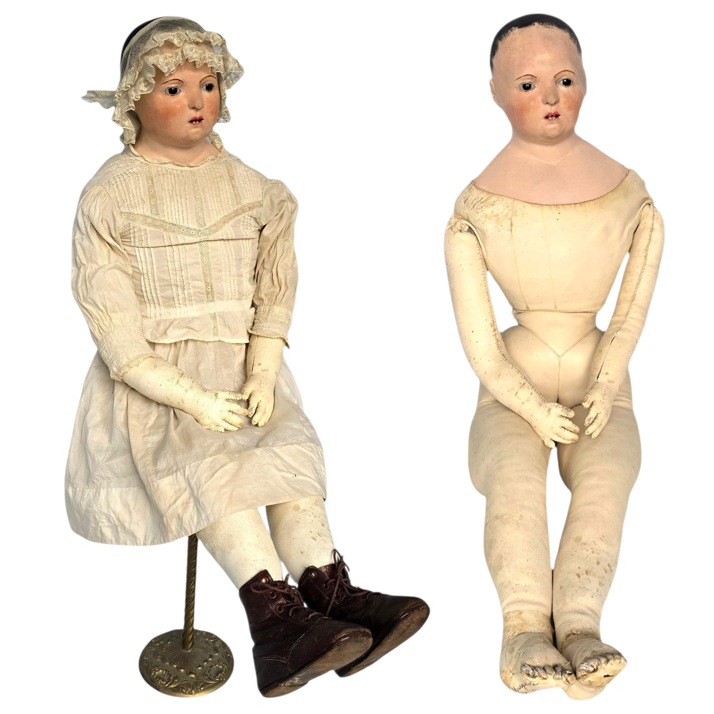 35" French Paper Mâché Doll – Pauline, c.1850, Andreas Voit