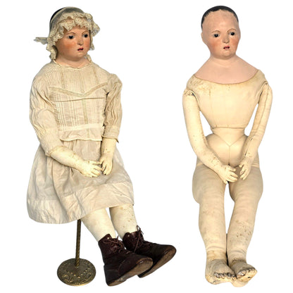 35" French Paper Mâché Doll – Pauline, c.1850, Andreas Voit