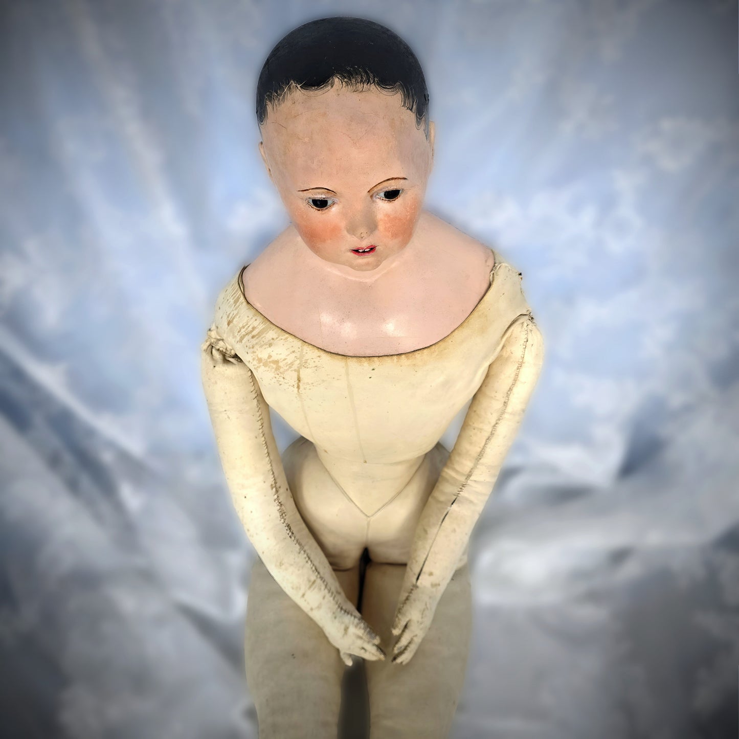 35" French Paper Mâché Doll – Pauline, c.1850, Andreas Voit