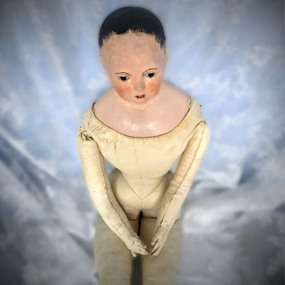 35" French Paper Mâché Doll – Pauline, c.1850, Andreas Voit