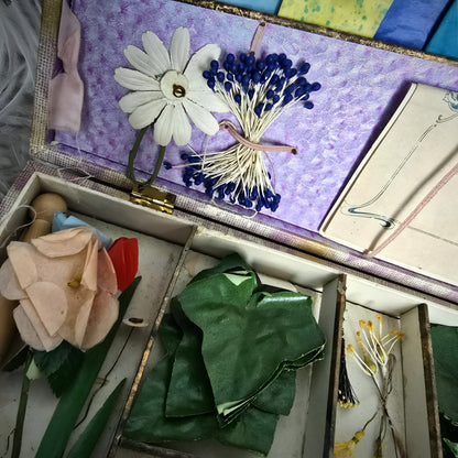 1900s rare French flower-making kit