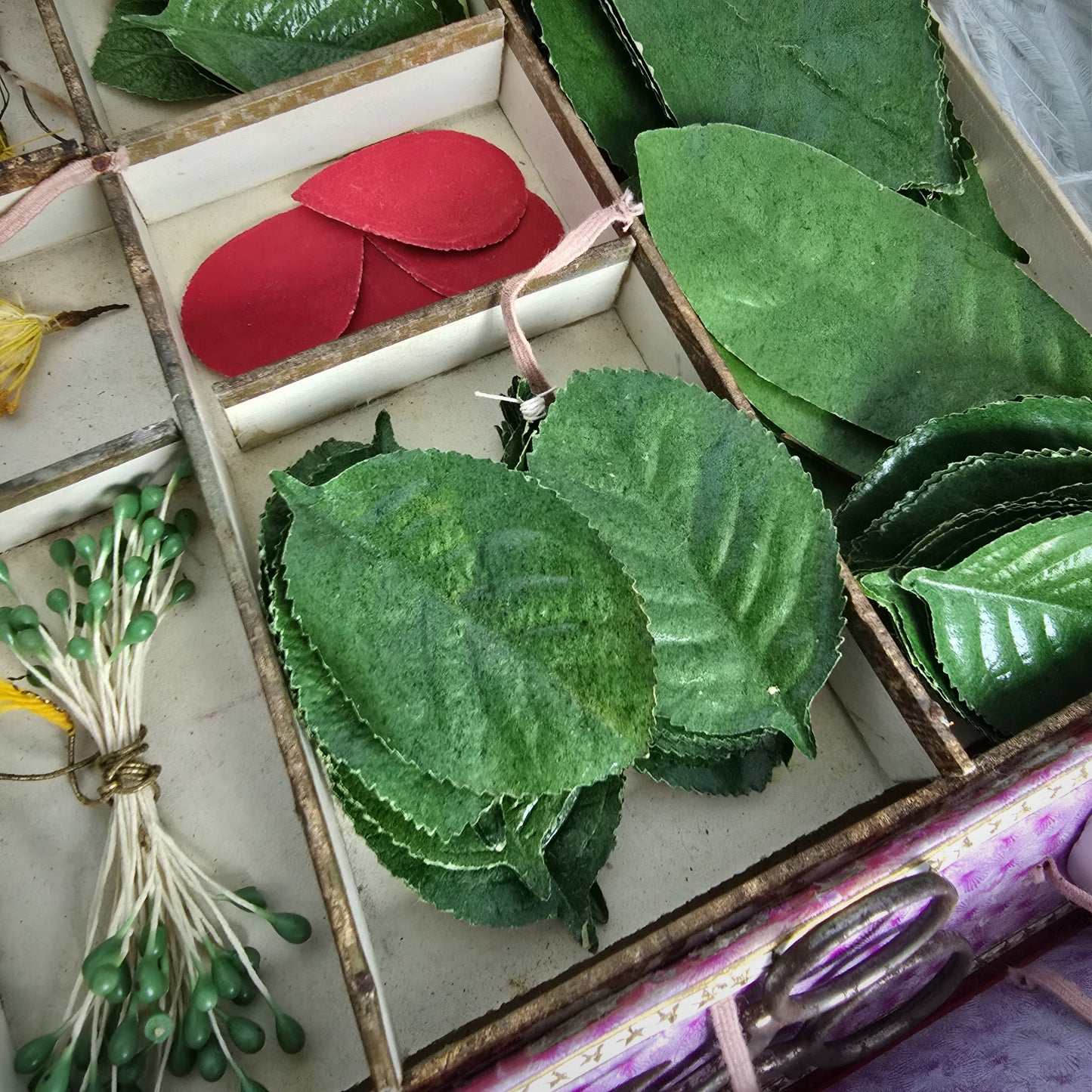 1900s rare French flower-making kit